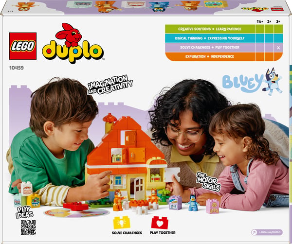 LEGO DUPLO Bluey 10459 Blueys familjehus och memoryspel