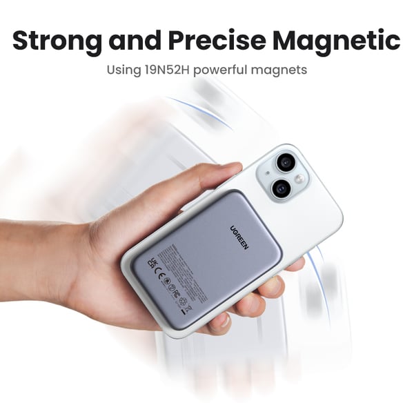 Ugreen Magnetisk Trådlös Power Bank reservbatteri, 10 000 mAh