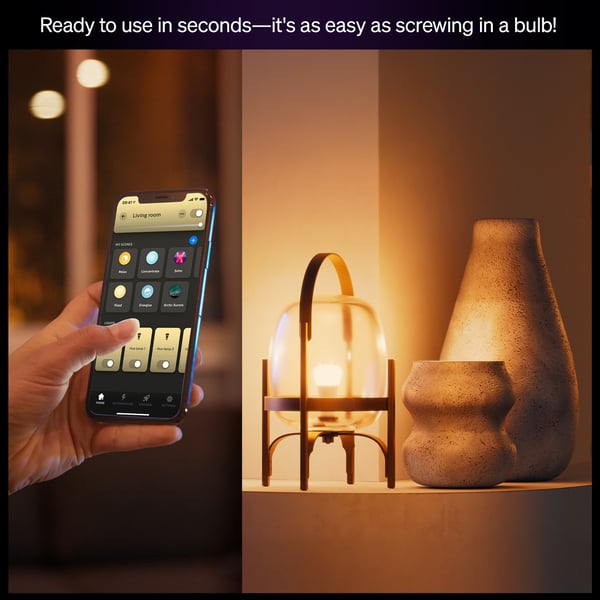 Philips Hue LED smartlampa, White ambiance, E27, 1100 lm