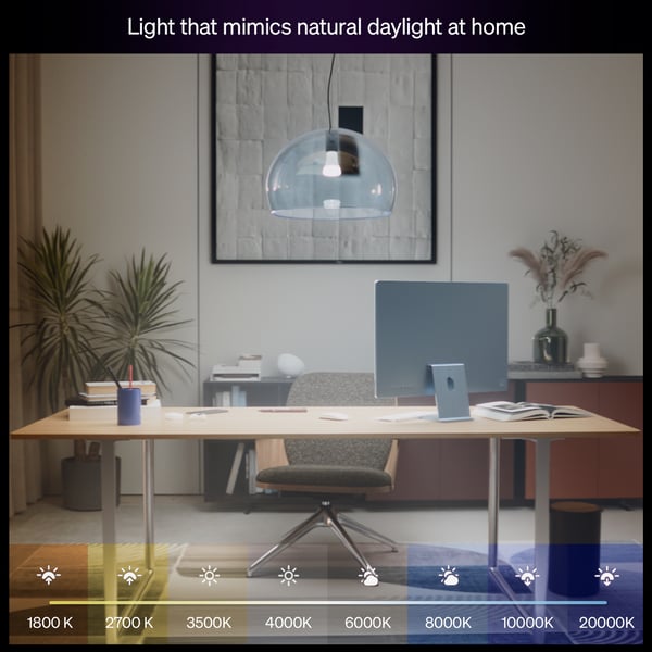 Philips Hue LED-smartlampa, White and color ambiance, E27, 1100 lm, 2-pack