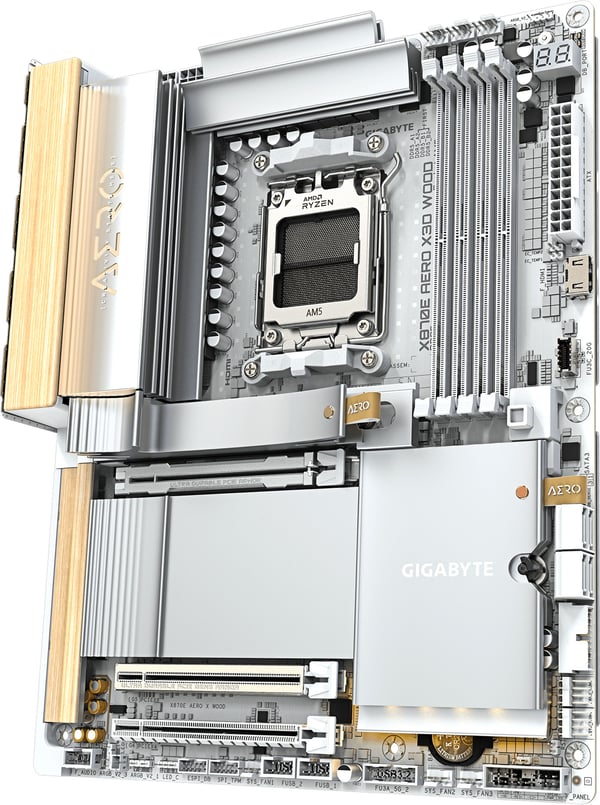 Gigabyte X870E AERO X3D WOOD ATX-moderkort