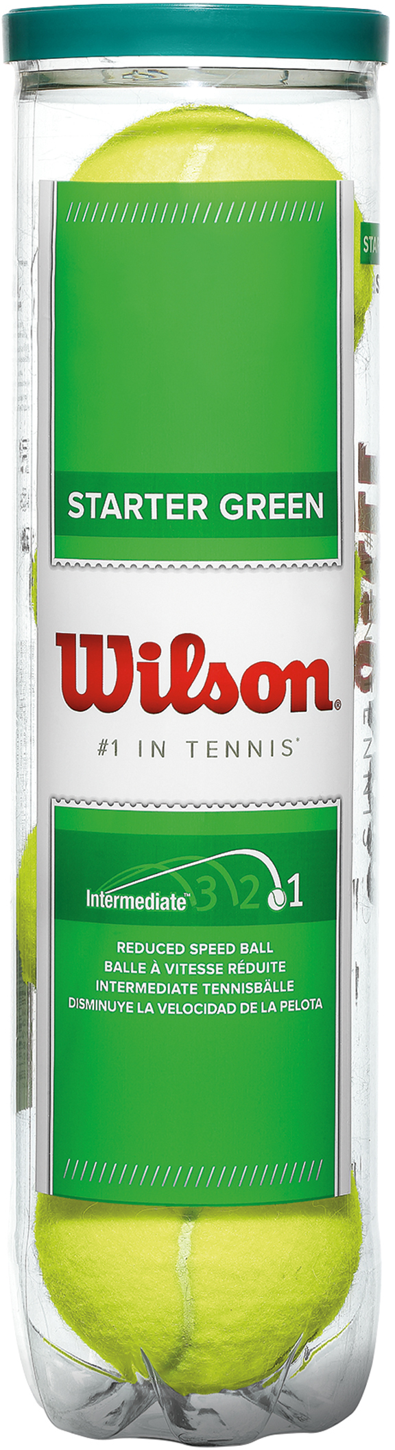 Wilson Starter Green -tennisboll, 4 st
