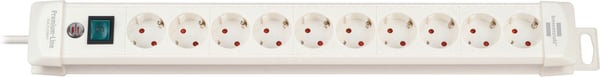 Brennenstuhl Premium-Line 10-delad förlängningssladd, 3 m, vit