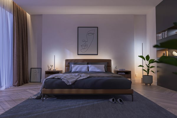Philips Hue Gradient Signe ek -smartbordslampa, ek/vit