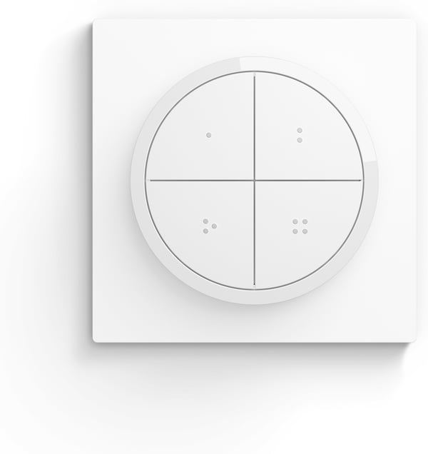 Philips Hue Tap drejeknapkontakt - trykknap, hvid