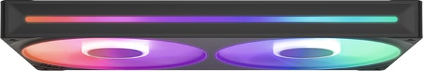 NZXT F280 RGB CORE-blæser, 2 * 140 mm, sort