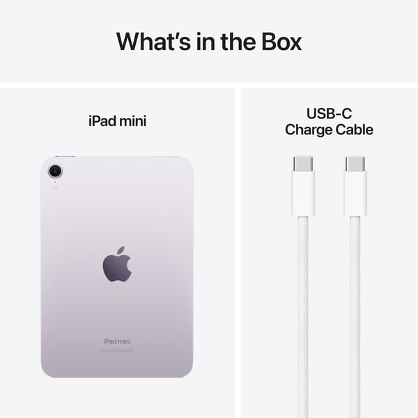 Apple iPad mini 128 GB WiFi 2024 - surfplatta, lila (MXN93)
