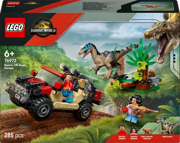 LEGO Jurassic World 76972 Raptorn och flykten med terrängfordon