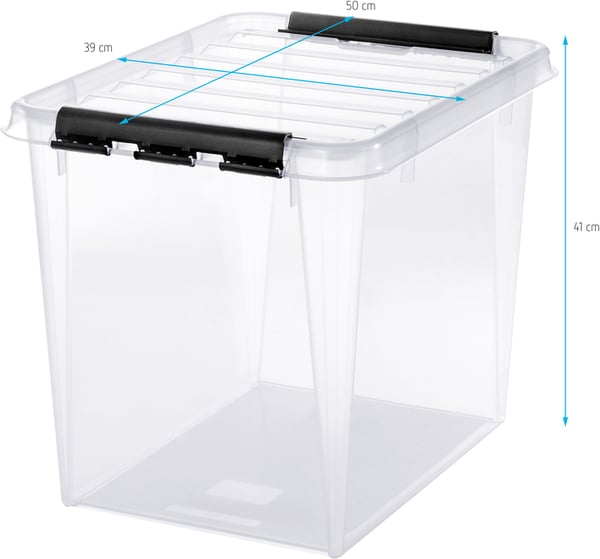 SmartStore Classic 50 -förvaringslåda med lock, 3-pack
