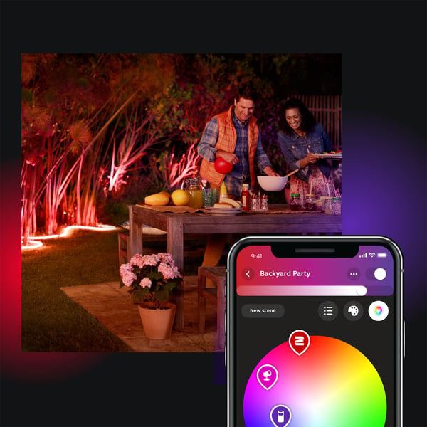 Philips Hue Outdoor Lightstrip -ljuslist 5 m, för utomhusbruk