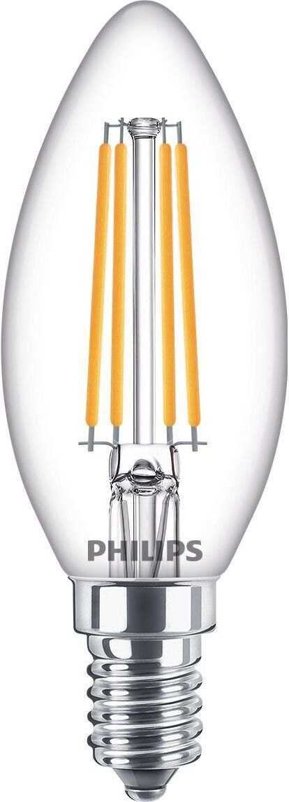 Philips LED Classic -kertelys, E14, 2700 K, 806 lm, klar