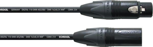 Cordial AES/EBU XLR - XLR-kabel, 1 m