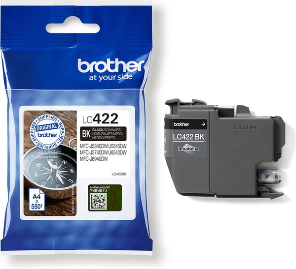 Brother LC422BK - bläckpatron, svart