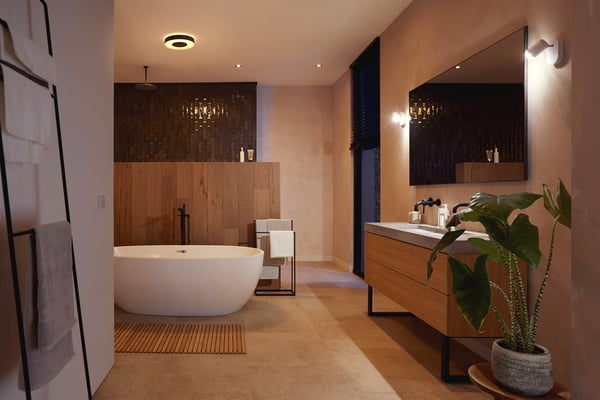 Philips Hue Xamento M -smart taklampa, svart, IP44