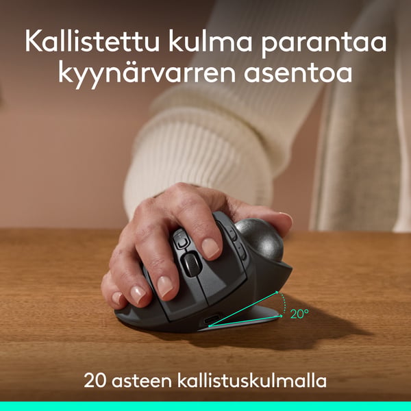 Logitech MX Ergo S trådløs trackballmus