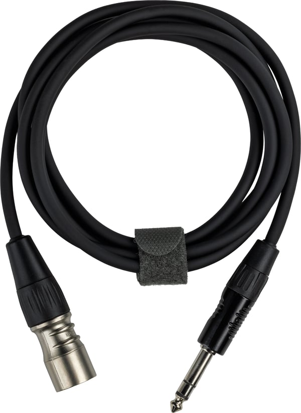 Fuj:tech 6,3 mm TRS – XLR hane signalkabel, 2 m, svart