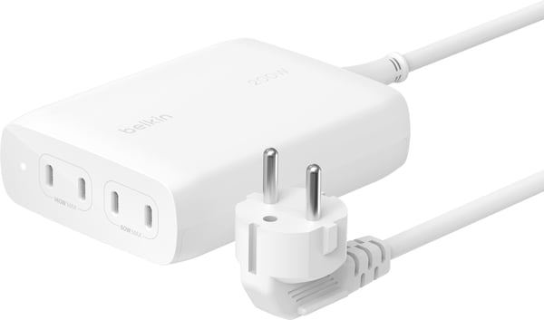 Belkin BoostCharge Pro 4-Port USB-C GaN 200 W netadapter, sort