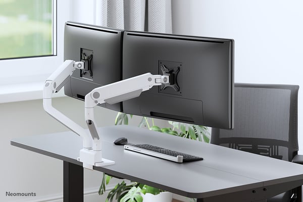 Neomounts DS70S-950WH2 NEXT One monitorarm för två 17-35" skärmar, vit
