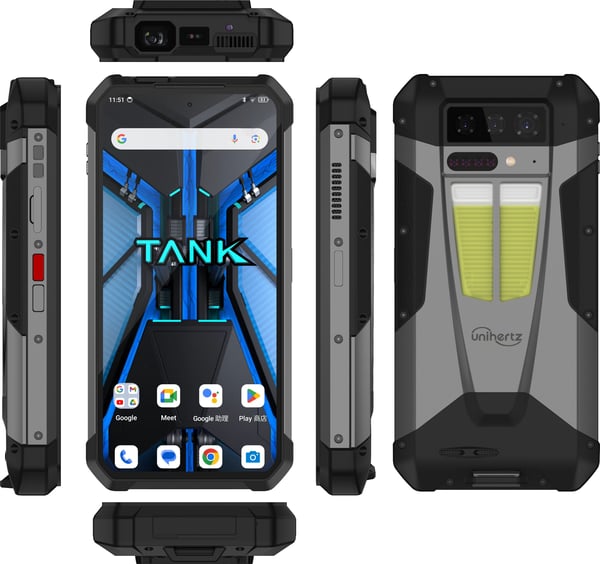 Unihertz Tank 4 telefon, 512/12 GB, svart
