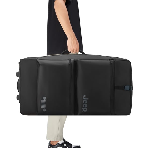 Delsey Jeep JS006B Trolley Duffle resväska, 82 cm, svart