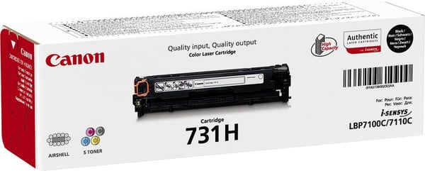Canon 731H -lasertonerkassett, svart
