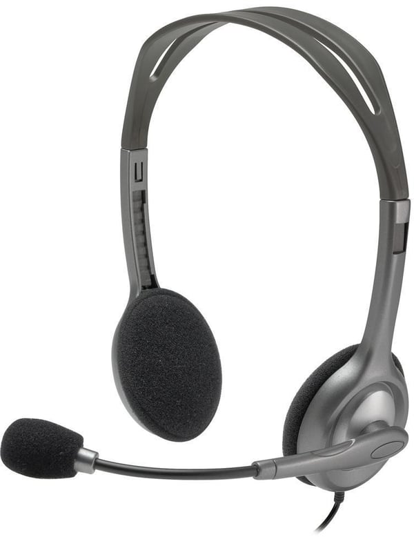 Logitech H111 -hörlurar med mikrofon