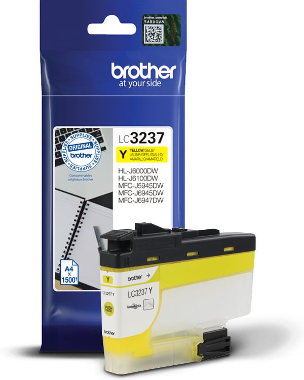 Brother LC3237Y - bläckpatron, gul