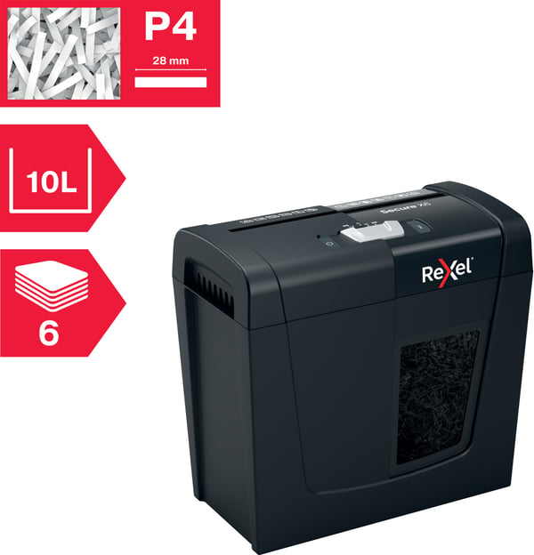 Rexel Secure X6 - papirskrædder