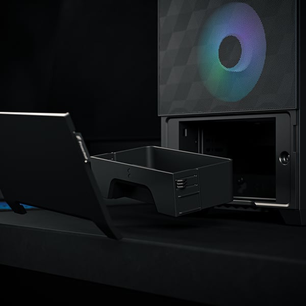 Fractal Design Pop Mini Air RGB Sort TG Mini-ITX-kabinet med vindue, sort