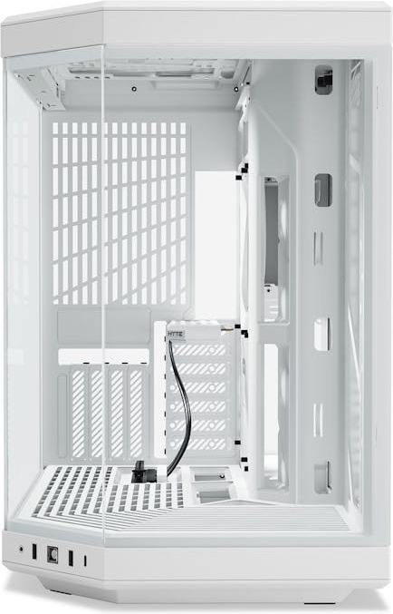 Hyte Y70 Snow White ATX-chassis med panoramavindue, hvid