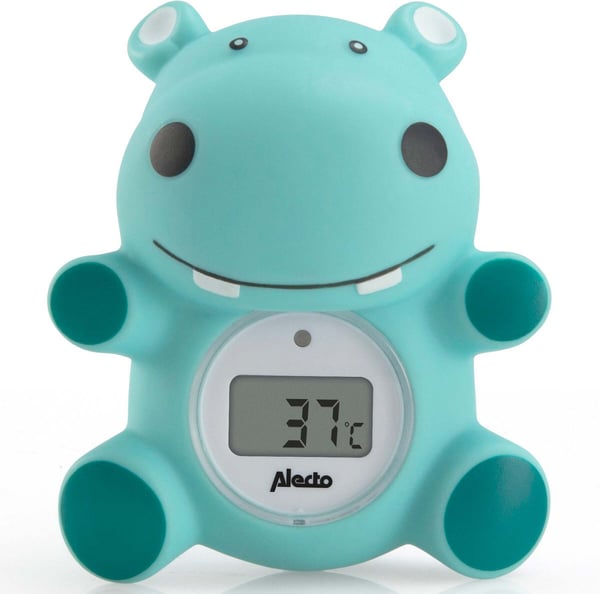 Alecto Baby Hippo termometer, vand- og lufttemperatur