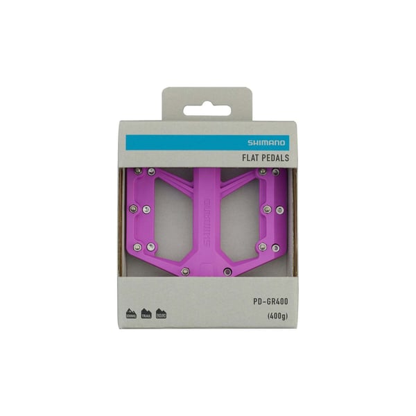 Shimano PD-GR400 Flat Pedal pedaler, lila
