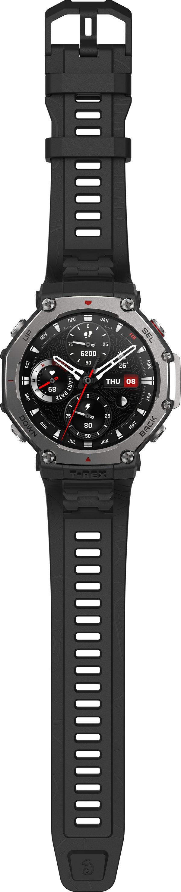Amazfit T-Rex 3 -smartklocka, 48,5 mm, svart