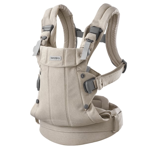 BabyBjörn Harmony Woven Mélange bärsele, ljus beige