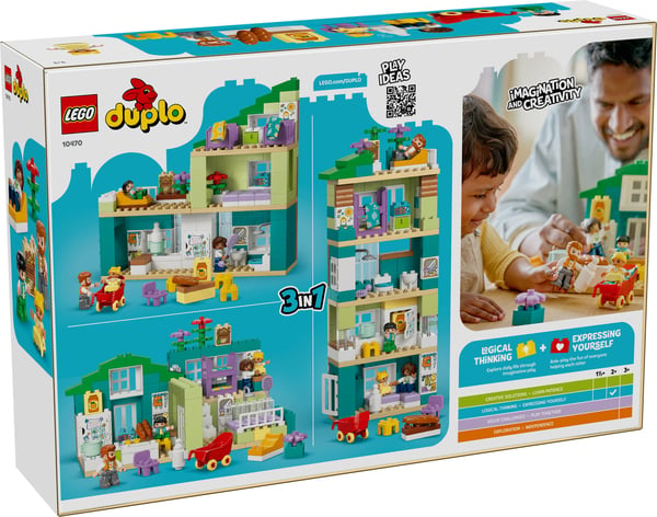LEGO DUPLO Town 10470 Modernt enfamiljshus och figurer 3-i-1