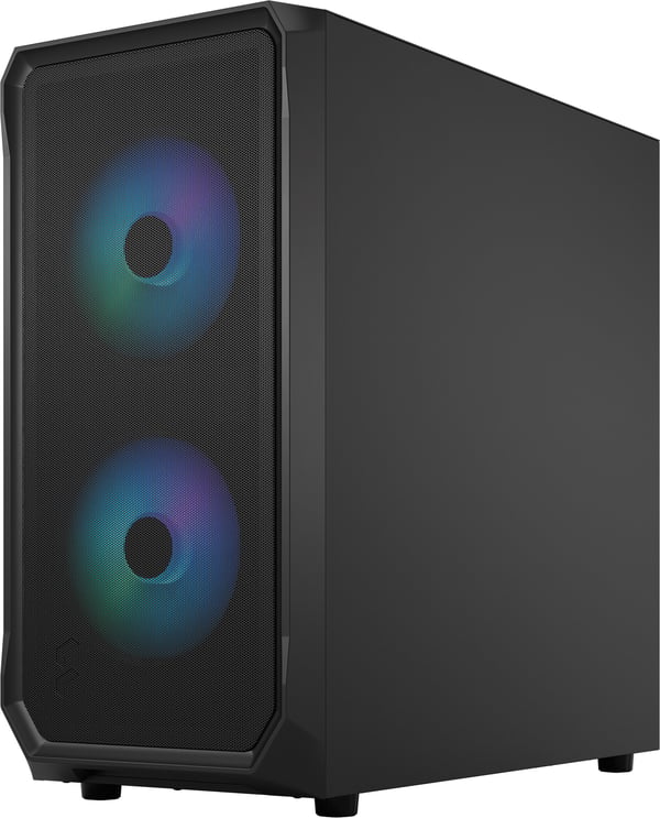 Fractal Design Focus 2 RGB Svart TG Klar Tint ATX-chassi med fönster, svart