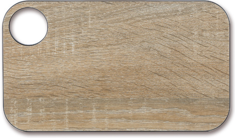 Arcos skärbräda, träfiber 24 x 14 cm, trä mönster