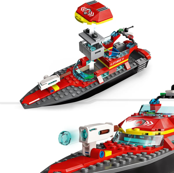 LEGO City Brandräddningsbåt 60373 Bygg- och lekset (144 delar)