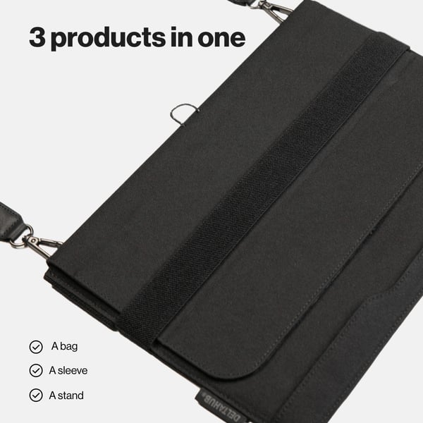 Deltahub Formo 3in1 Laptop Bag 13" - computertaske, sort