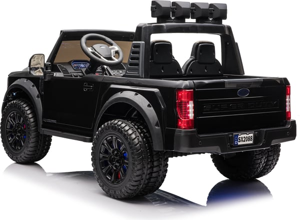 Ford Duty F450 -elbil, svart