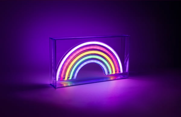 Fuj:tech Neon Rainbow -LED bord- eller vägglampa