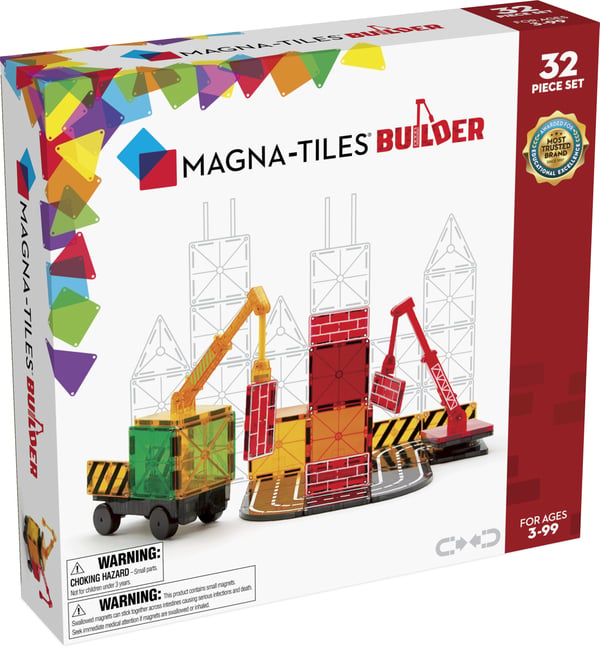 MAGNA-TILES Builder - magnetbyggsats, 32 delar