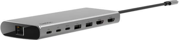 Belkin Connect USB-C 8-i-1 Dual Display Core Hub - hub, otte porte