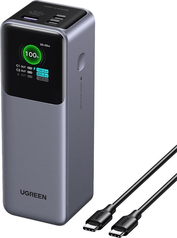 UGREEN Nexode 25000 mAh Power Bank - strömbank, 200W