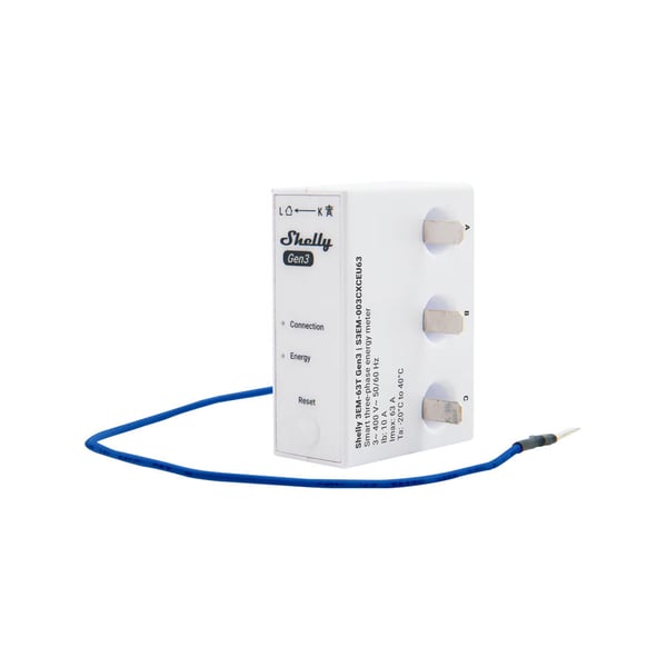 Shelly 3EM-63T Gen3 energimätare för WiFi-nätverk Shelly 3EM-63T Gen3 energimätare för WiFi-nätverk