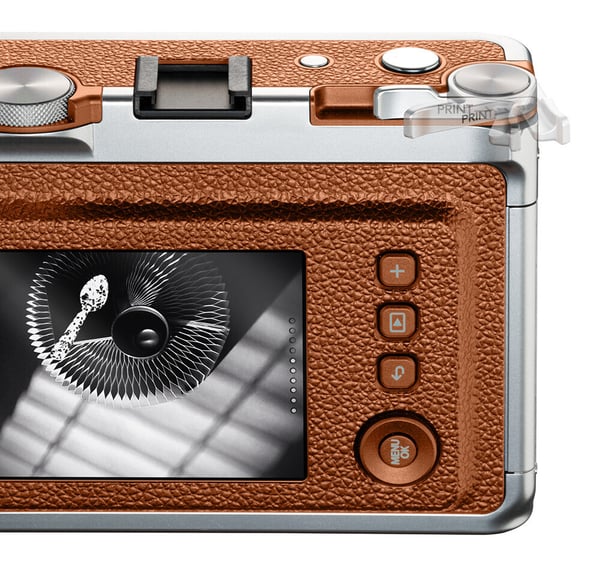 Fujifilm Instax Mini EVO snabbkamera, brun