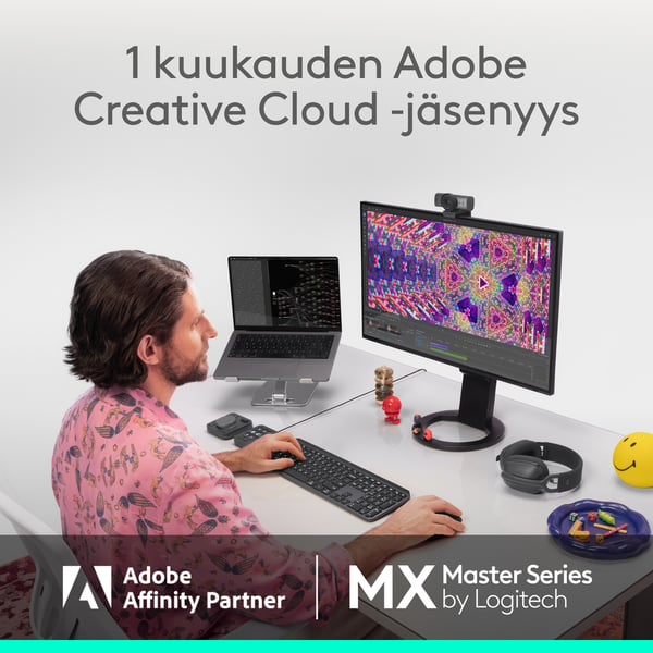 Logitech MX Master 4 mus, svart