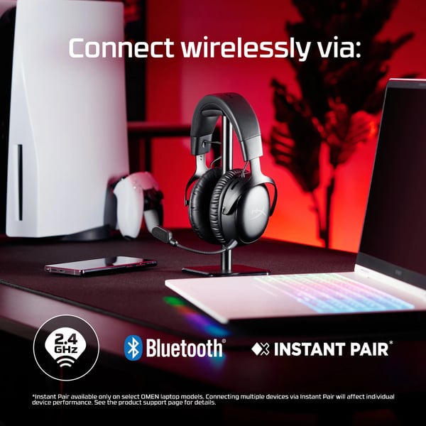 HyperX Cloud III S trådlösa spelhörlurar, svart