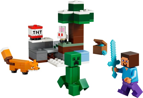 LEGO Minecraft 21583 Steves äventyr i Taigaskogen
