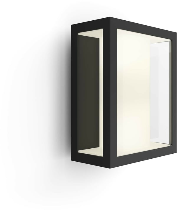 Philips Hue Impress Outdoor-smartväggfäste, stor 24 cm, antracit, 1200 lm